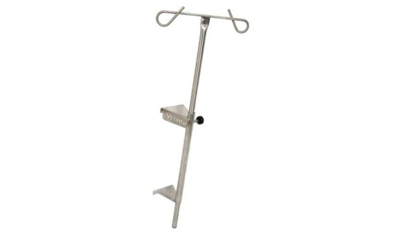Support Porte sérum et pompe perfusion pour cage porte en verre