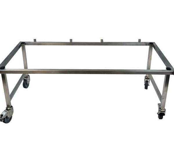 Châssis CONFORT Inox 4 roulettes pour cage B Inox