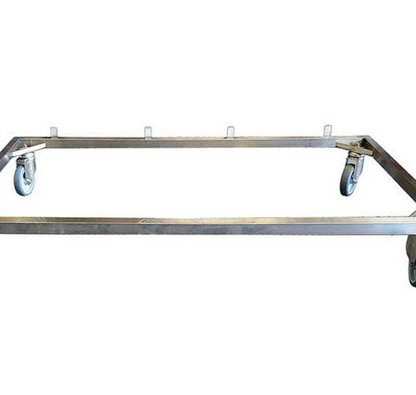 Châssis Inox 4 roulettes pour cage D Inox