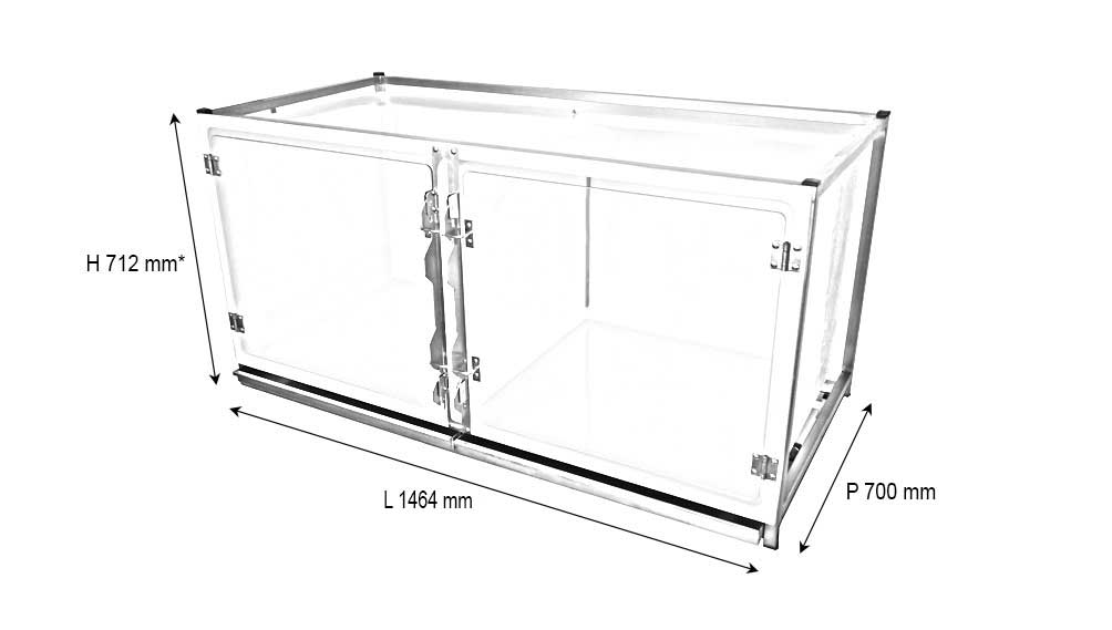 Cage_polyester_B_Double_avec_porte_en_verre_+_separation