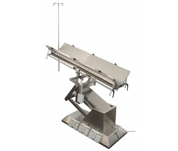Table chirurgie ELITE plateaux inclinables en V + porte serum