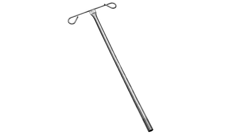 Porte sérum Double Hauteur 600 mm pour porte de cage