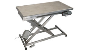 Table consultation électrique tapis et cadre avec pesée - (Gris Chiné clair)