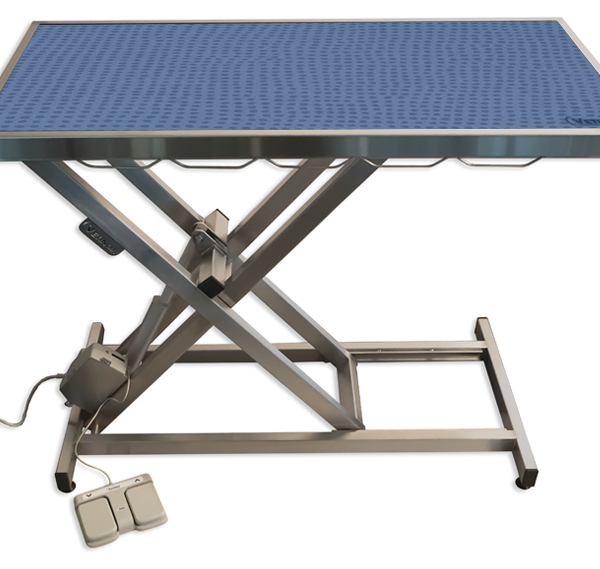 Table de consultation électrique ELITE tapis et cadre – Bleu