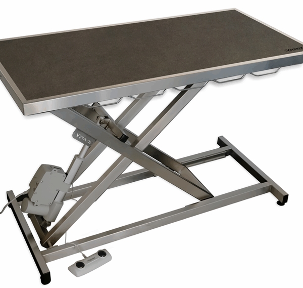 Table consultation électrique tapis et cadre (6 coloris au choix) – Gris foncé