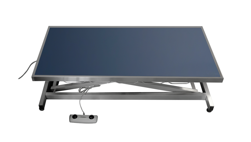 Table consultation électrique tapis et cadre - (bleu foncé)