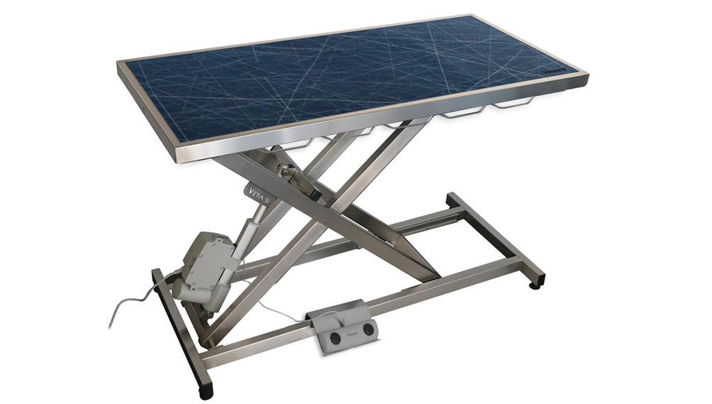 Table consultation électrique tapis et cadre - (bleu + motif)