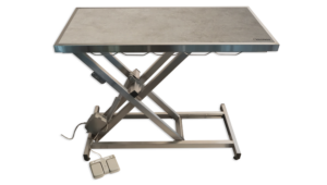 Table consultation électrique ELITE tapis et cadre - (Gris Chiné clair)