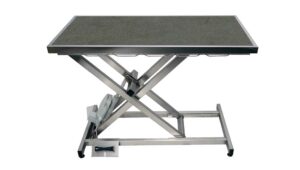 Table consultation électrique ELITE tapis et cadre - (Gris foncé)