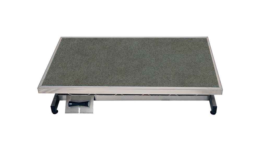 Table consultation électrique ELITE tapis et cadre - (Gris foncé)