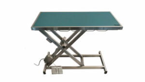 Vetinox_TA400010_Table_de_consultation_electrique_ELITE_Tapis_et_cadre_turquoise