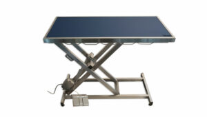 Vetinox_TA400010_Table_de_consultation_electrique_ELITE_Tapis_et_cadre_gris_fonce