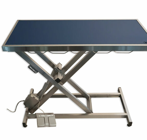 Table de consultation électrique ELITE tapis et cadre – Bleu foncé