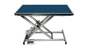 Table consultation électrique ELITE tapis et cadre - (bleu foncé)
