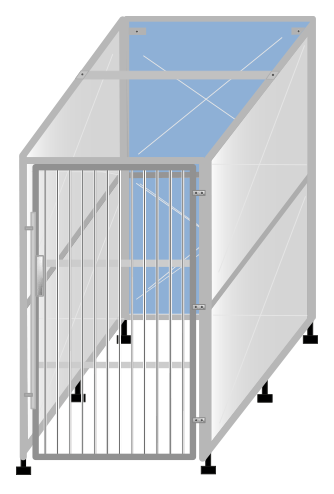 VETI-BOX stainless-steel rear pannel