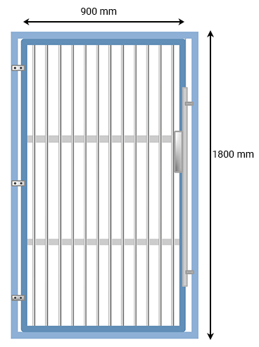 VETI-BOX stainless-steel walk-in door