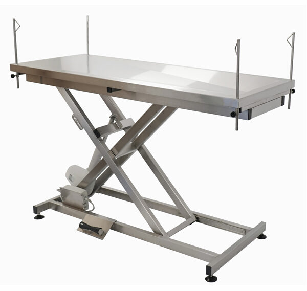 Table chirurgie électrique plateau en V pour veaux
