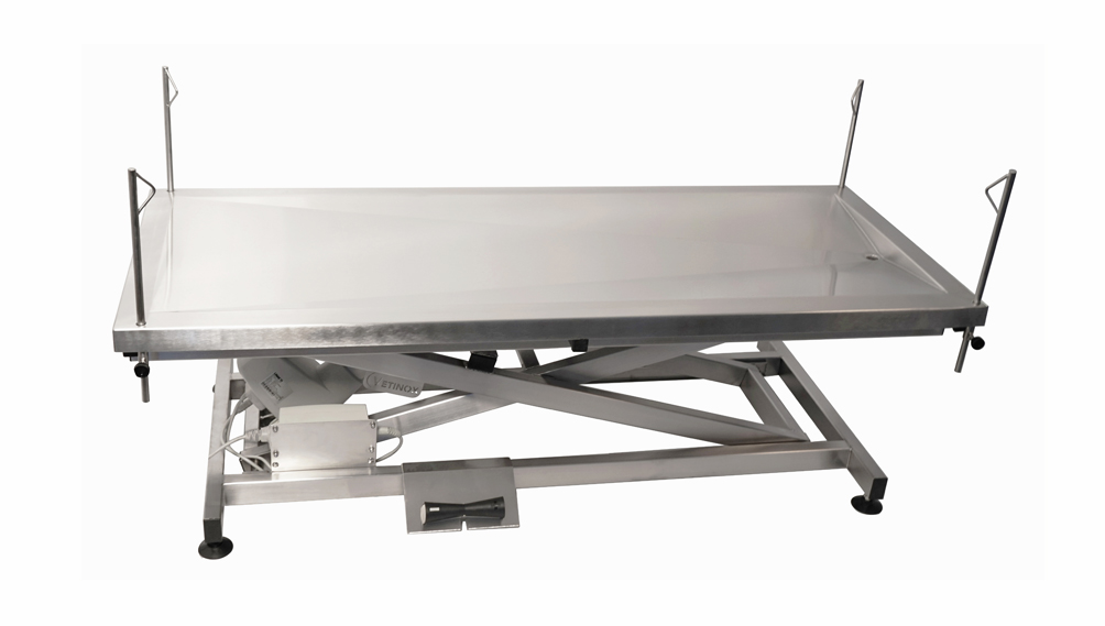 VETINOX_TA500001_table_chirurgie_electrique_plateau_en_V_1_evacuation_pour_veaux