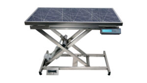 TA400110-NB_TableConsultation_electrique_ELITE_tapis_et_cadre_avec_pesee_nest_blue