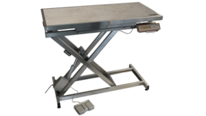 Table consultation électrique ELITE tapis et cadre avec pesée - (Gris Chiné clair)