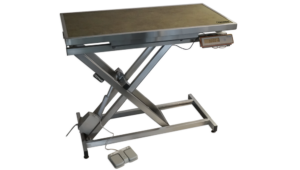 Table consultation électrique ELITE tapis et cadre avec pesée - Gris foncé