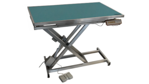 Table consultation électrique ELITE tapis et cadre avec pesée - Turquoise