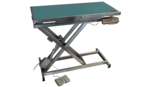 Table consultation électrique ELITE tapis et cadre avec pesée - (turquoise+motif )