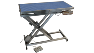 Table consultation électrique ELITE tapis et cadre avec pesée - BLEU