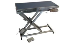 Table consultation électrique ELITE tapis et cadre avec pesée - (bleu foncé)
