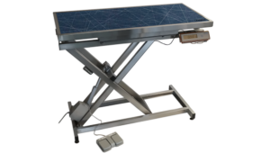 Table consultation électrique ELITE tapis et cadre avec pesée - (bleu + motif)