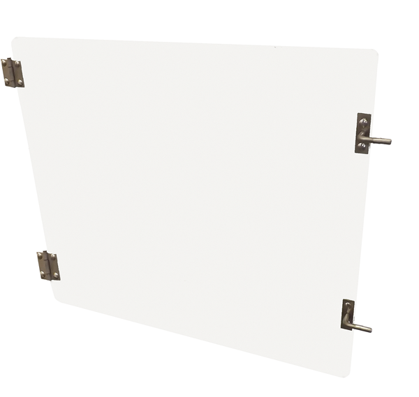 Portes en verre pour cages inox / polyester