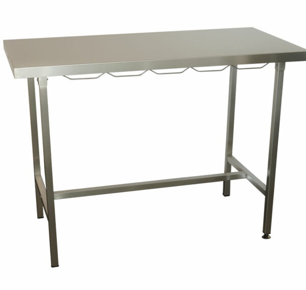 OPTIMA – Table de consultation plateau plat inox